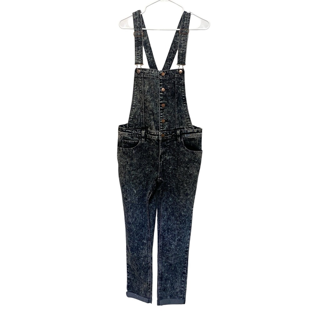 Tinseltown Women Jeans Large Denim Overalls Skinny Stone Wash Gray Old Money Y2K